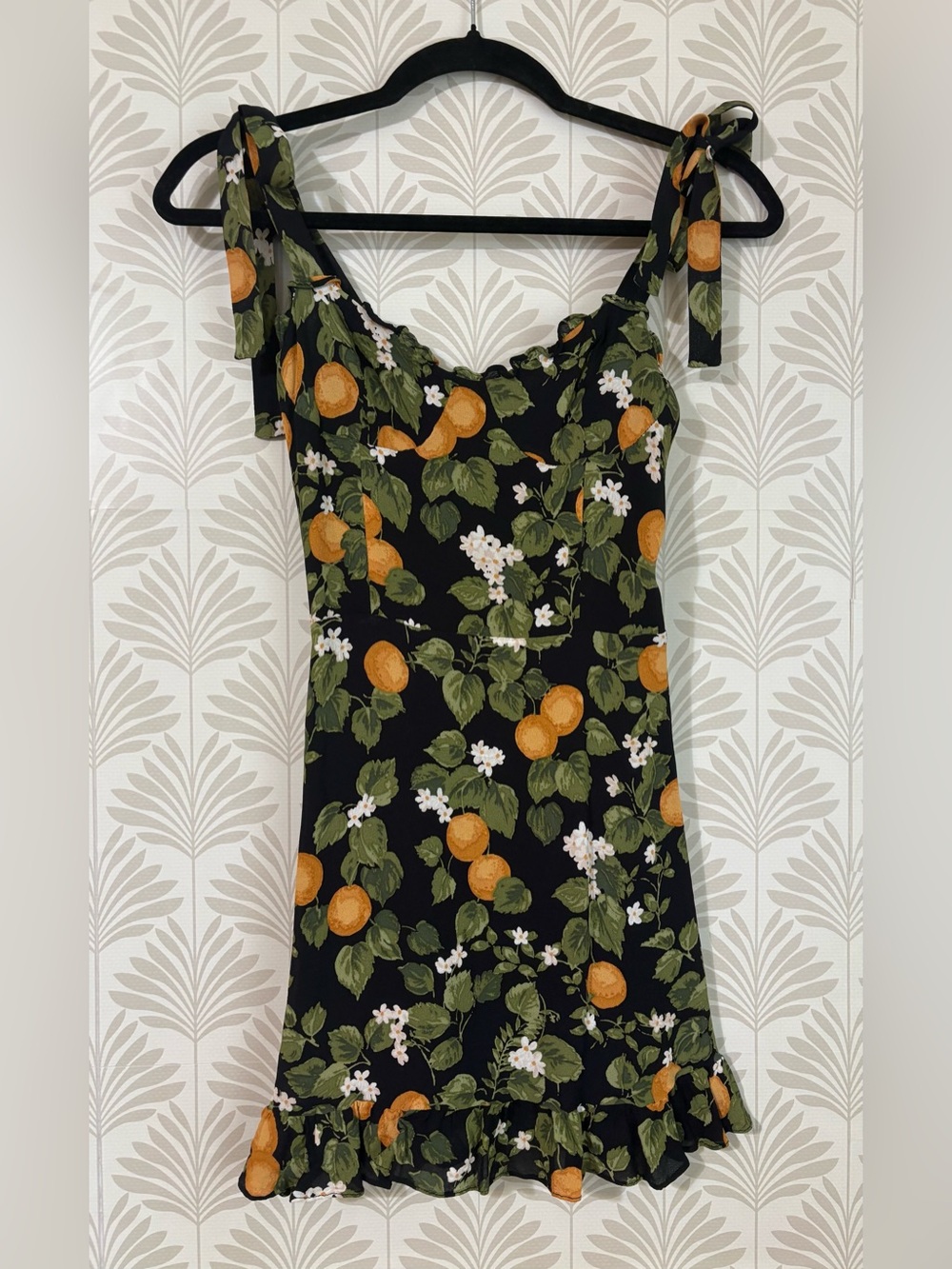 Reformation Christine Dress in Clementine Floral Mini